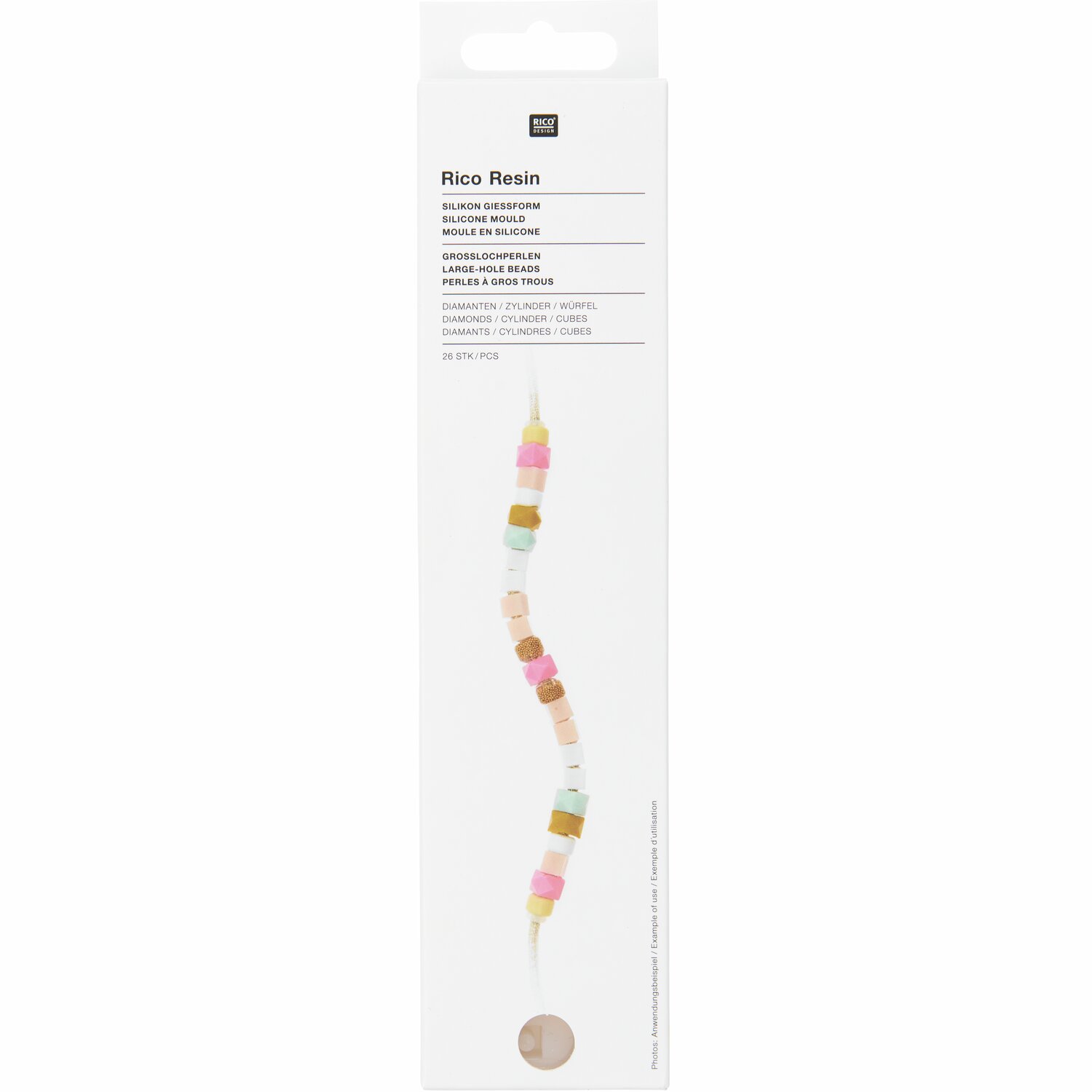 Silikon Gießform Perlen Formen Mix von Rico Design