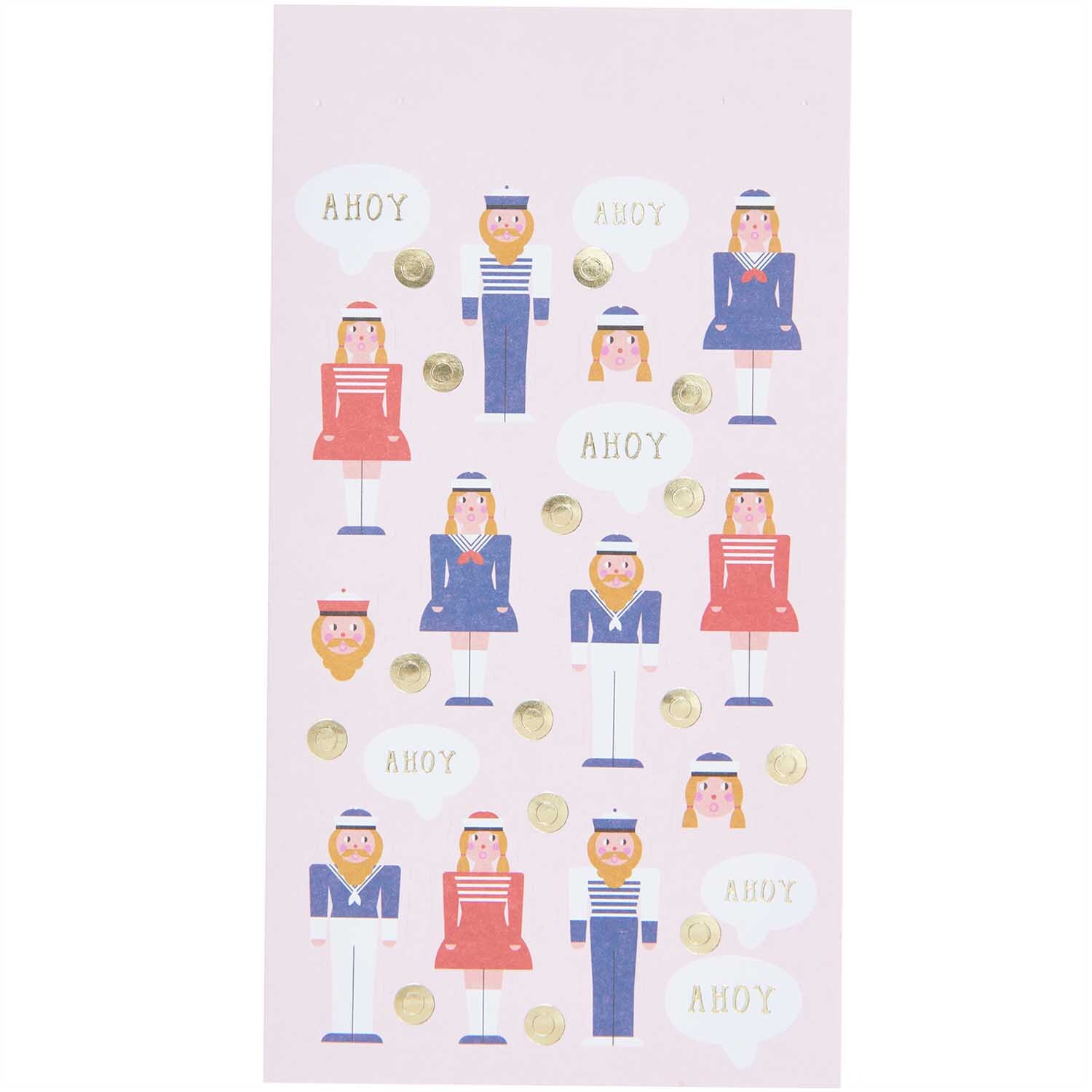 Paper Poetry Sticker Matrosen 4 Blatt von Rico Design