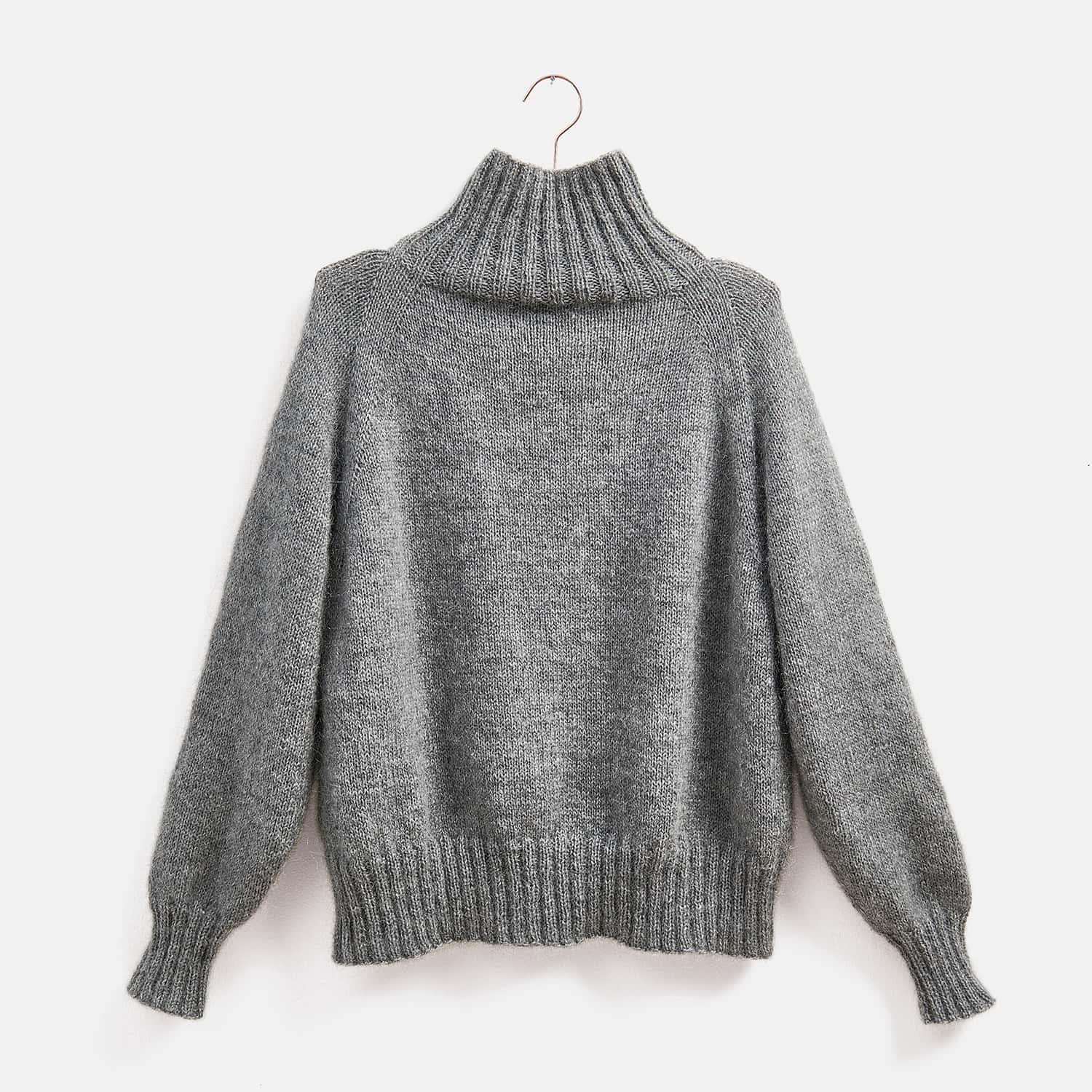 Gestrickter Pullover: Modell 04 aus dem Heft Top Down Knitting Special 2