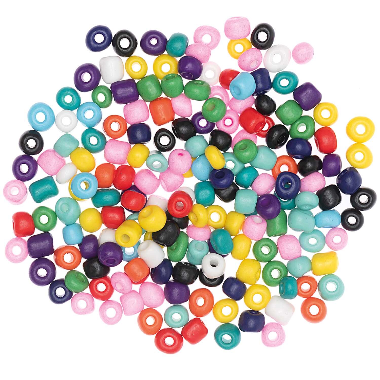 Keramikperlen natur multicolor 5mm 30g: Bunte Perlen von Rico Design, ideal für Schmuckherstellung.