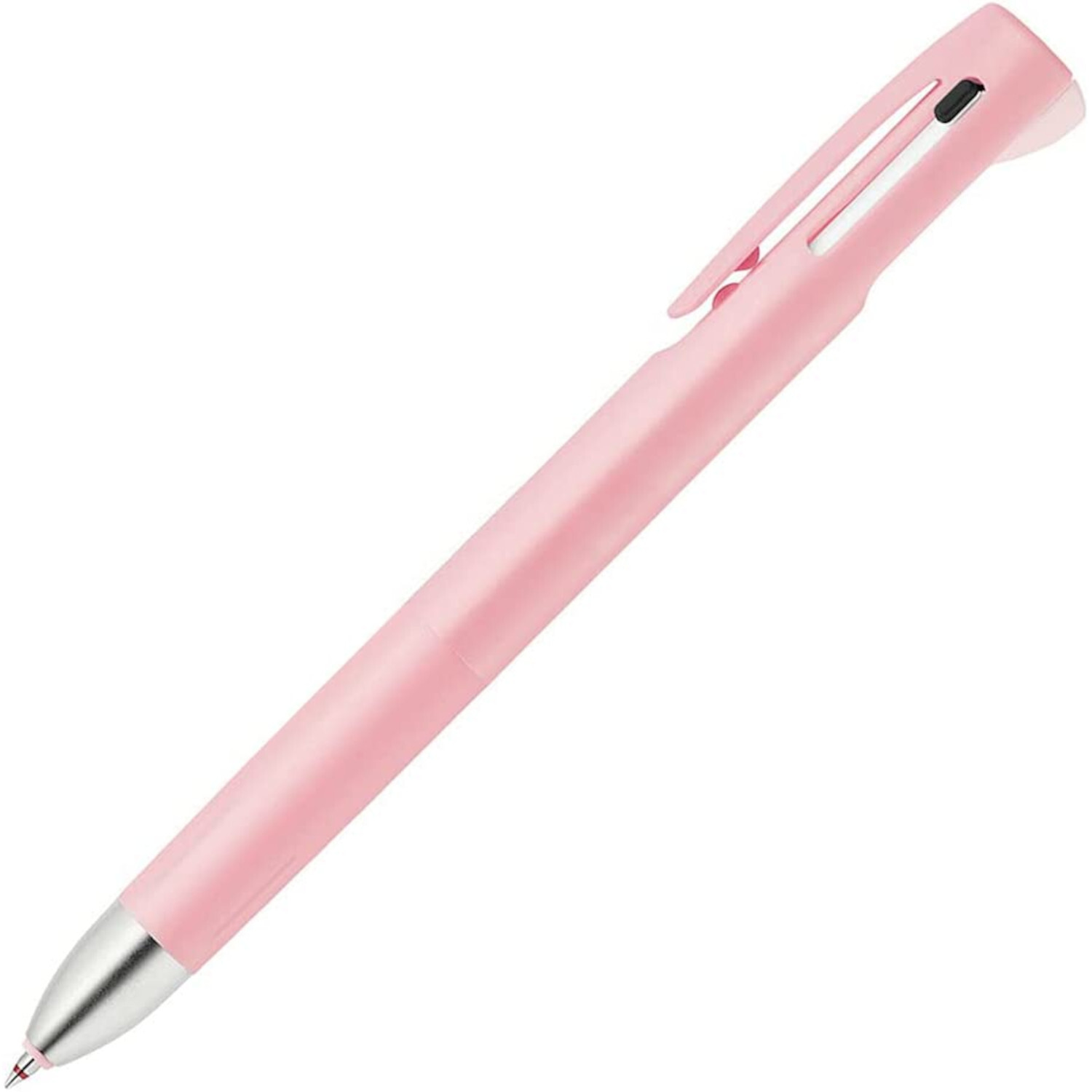 Kugelschreiber bLen 2+S in zartem Pink von ZEBRA, elegantes Design mit silberner Spitze.