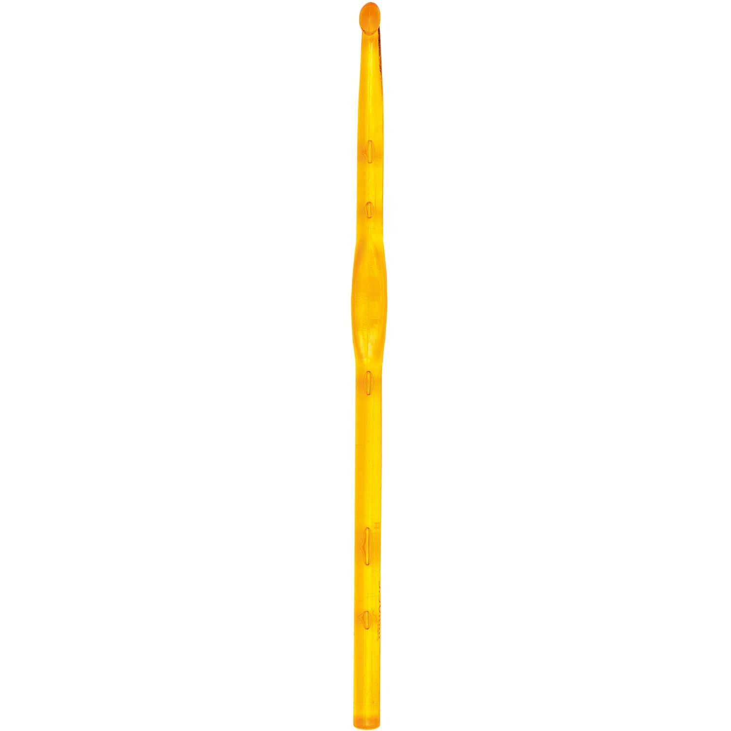 Häkelnadel 15cm von Rico Design in leuchtendem Orange, ideal für kreative Handarbeitsprojekte.