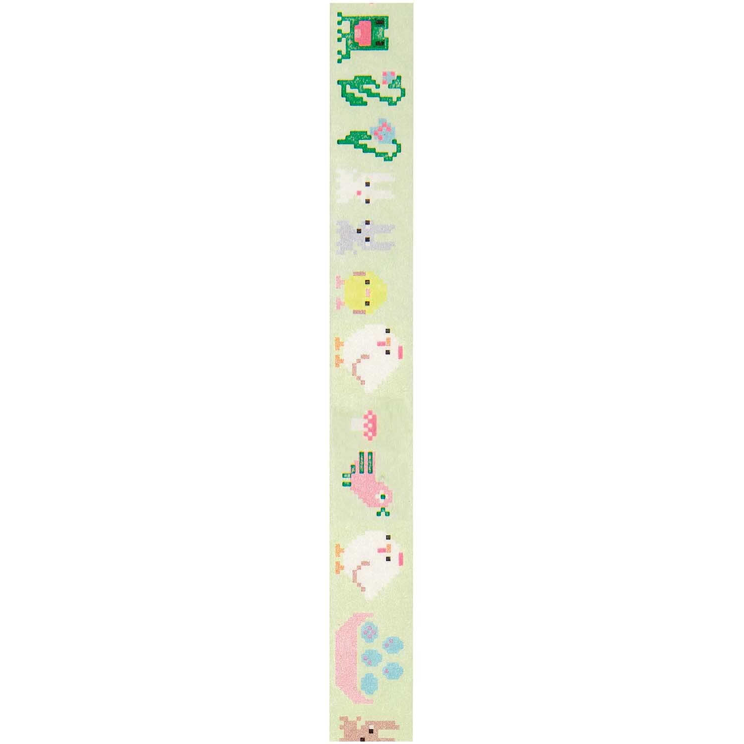 Paper Poetry Tape Futschikato Ostern mit bunten Osterdesigns wie Hasen und Küken, 1,5cm x 10m, von Rico Design.
