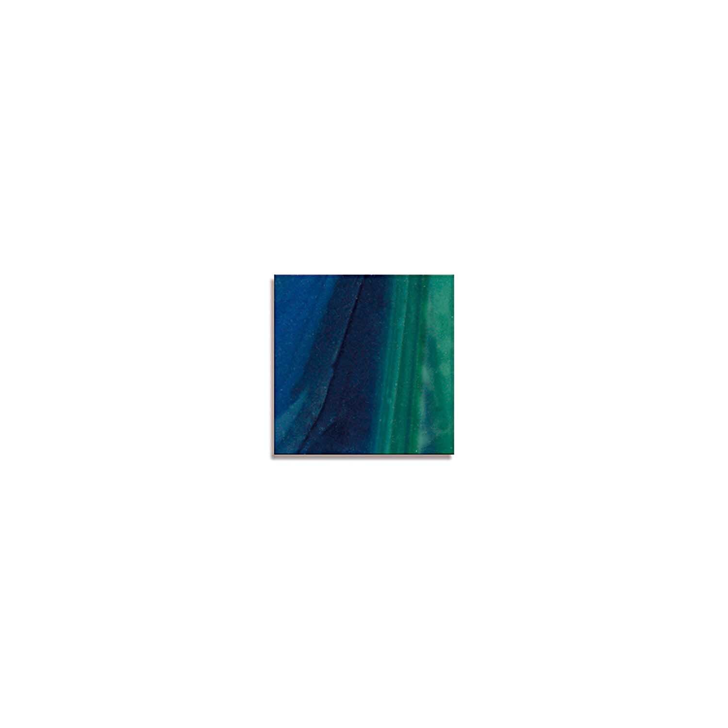Tiffany-Mosaiksteine 10x10mm 200g in Blau- und Grüntönen von Rico Design, ideal für kreative Projekte.