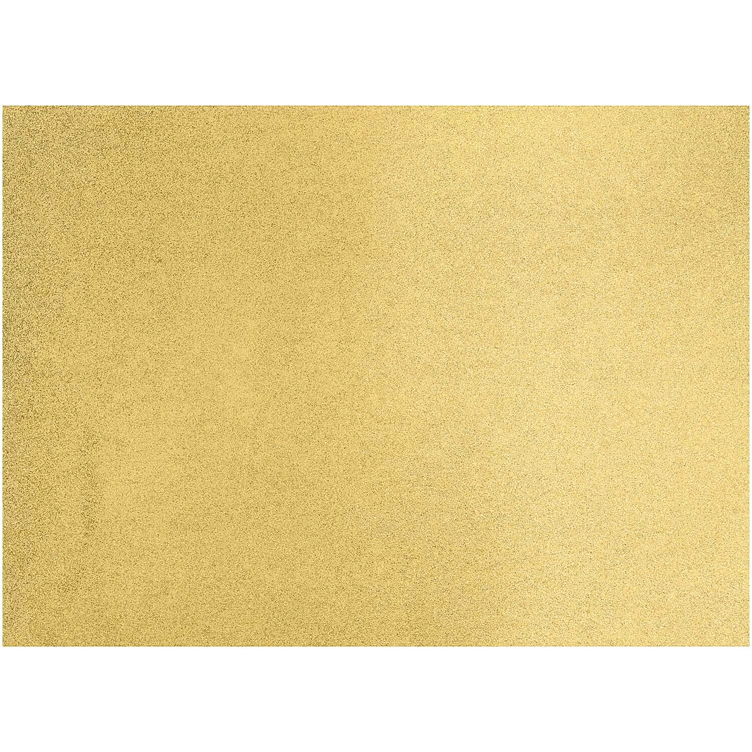 Paper Poetry Motivkarton Glitter gold 50x70cm zeigt eine glänzende, goldene Oberfläche. Ideal für kreative Bastelprojekte und Dekorationen.