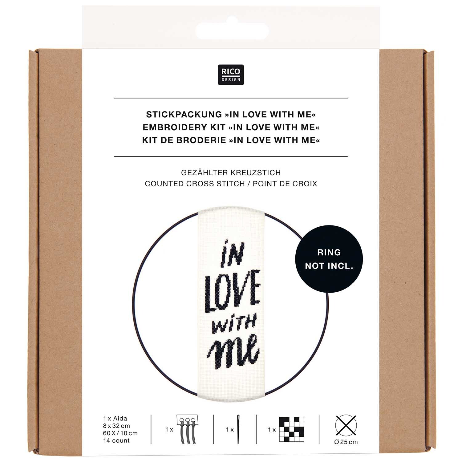 Stickpackung Band In Love With Me von Rico Design