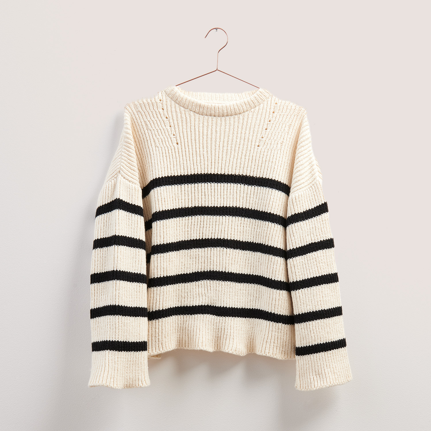 Strickanleitung gestreifter Pullover aus Fashion Cottony von Rico Design