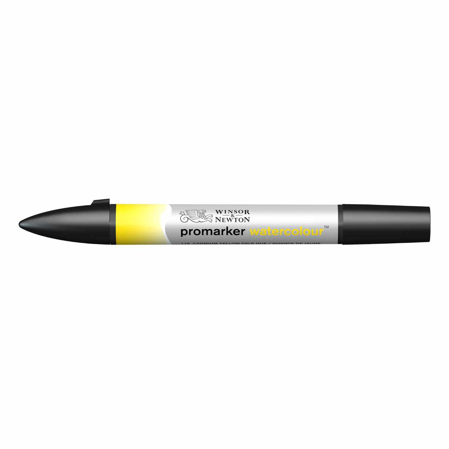 Promarker Aquarellmarker von Winsor & Newton in leuchtendem Gelb, ideal für kreative Projekte.