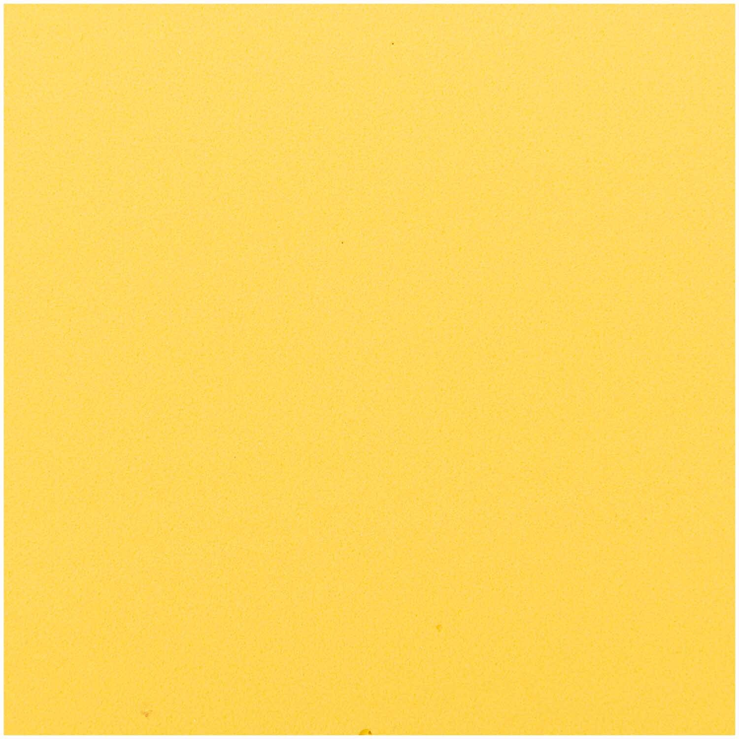 Moosgummiplatte 30x40cm 2mm von Rico Design in leuchtendem Gelb, ideal für kreative Bastelprojekte.
