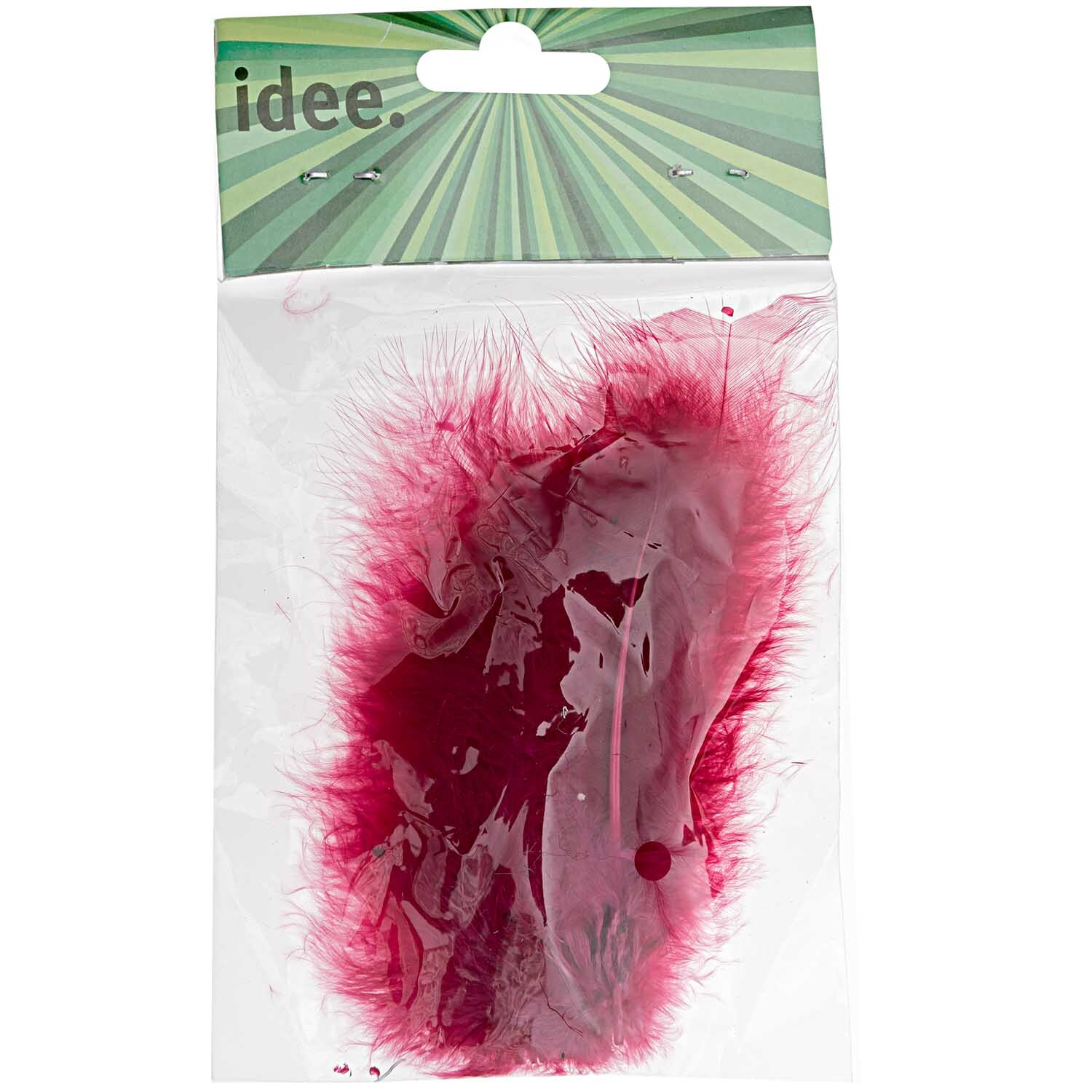 Softfeder 10 Stück Farbe Dunkelrot von idee. Creativmarkt 