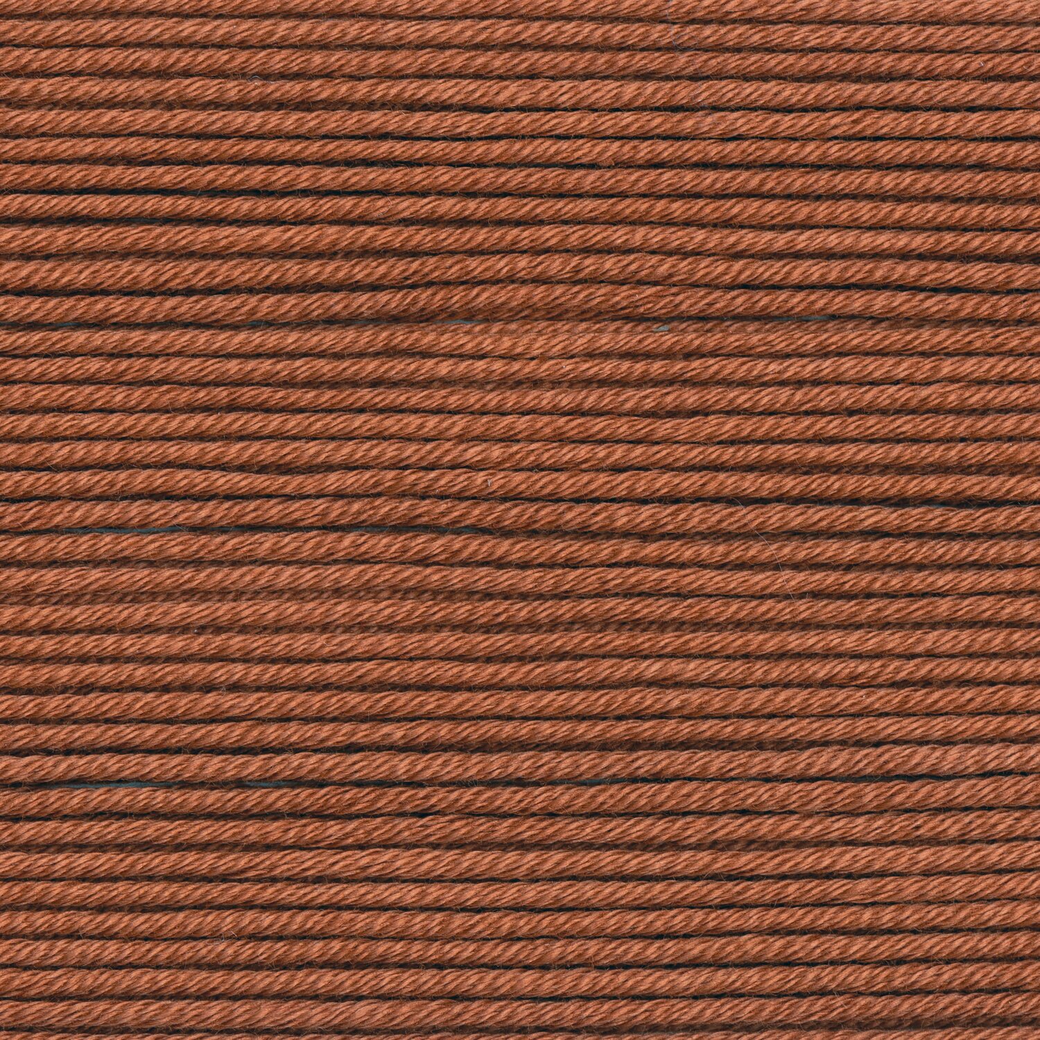 Wickelkarte des Garns Essentials Cotton dk in der Farbe 79 Rot-Braun.