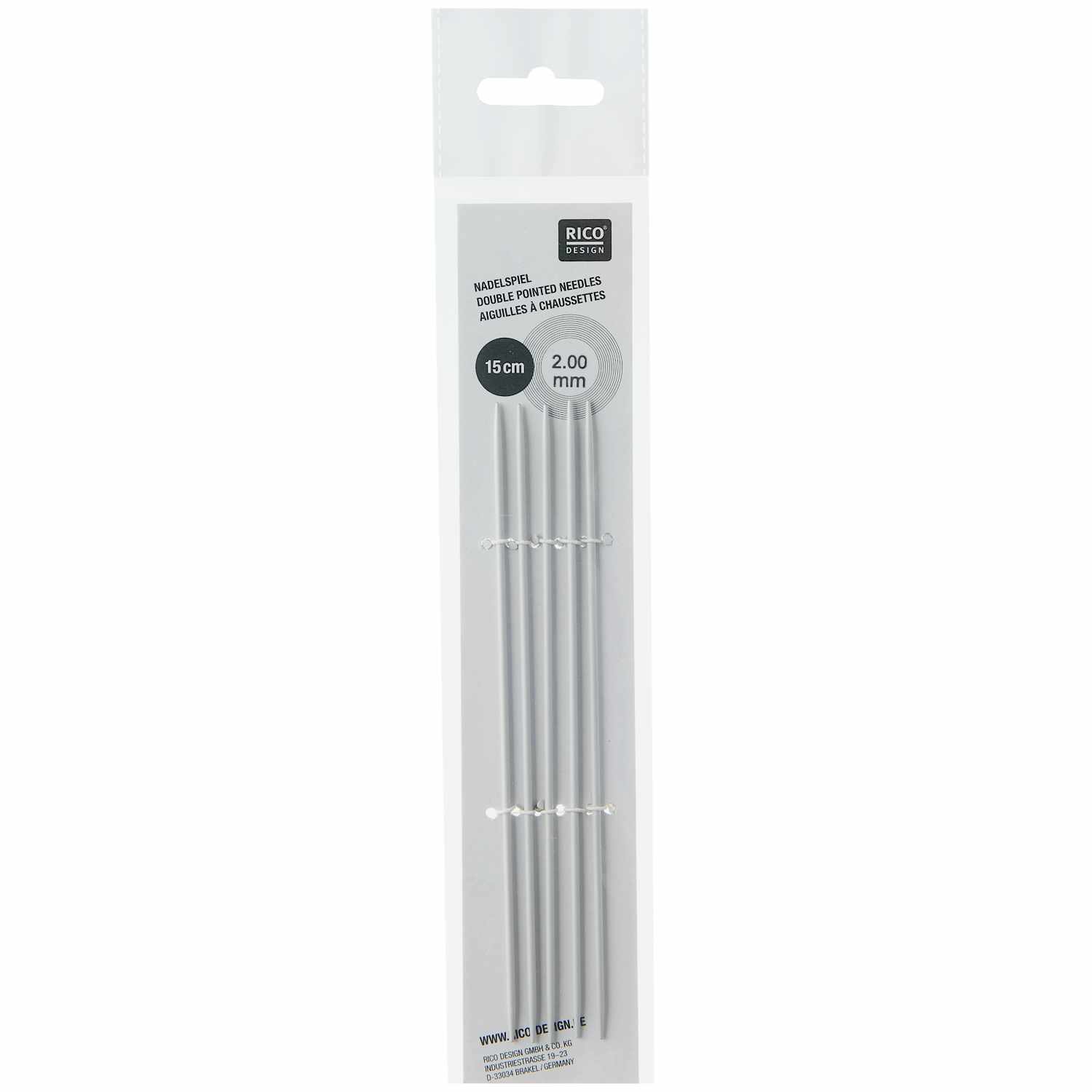 Nadelspiel 15cm Aluminium von Rico Design