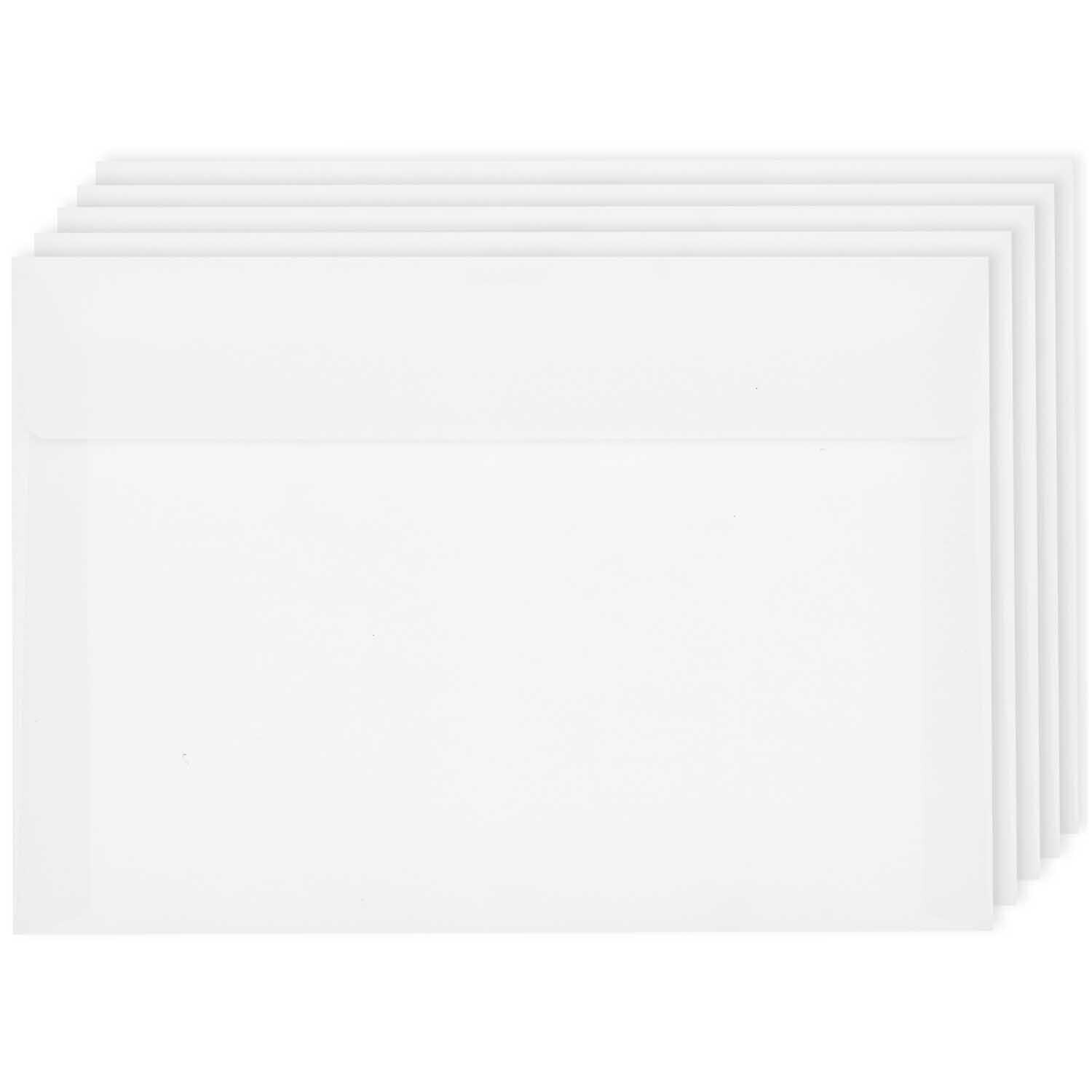 Paper Poetry Luxury Umschläge C5, 5 Stück, weiß. Hochwertige Umschläge von Rico Design für elegante Korrespondenz.