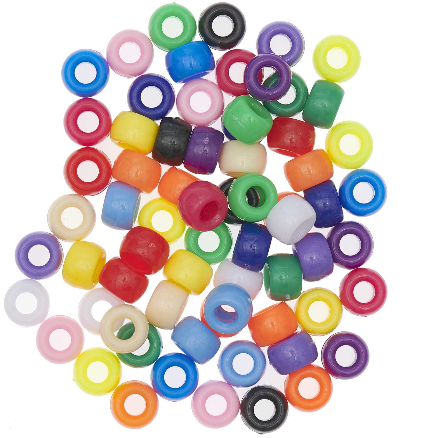 Itoshii - Ponii Beads klassik bunt 9x6mm, 400 Stück von Rico Design. Bunte Perlen in verschiedenen Farben. Ideal für kreative Bastelprojekte.