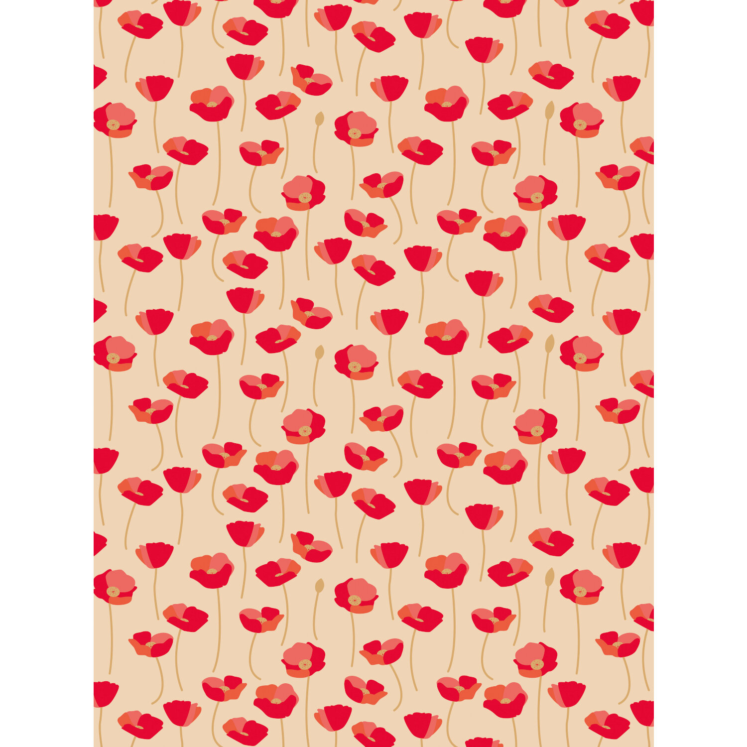 Papier Mix & Patch Die Liebe auf der Wiese 30x40cm 4 Bögen von Clairefontaine-Rhodia