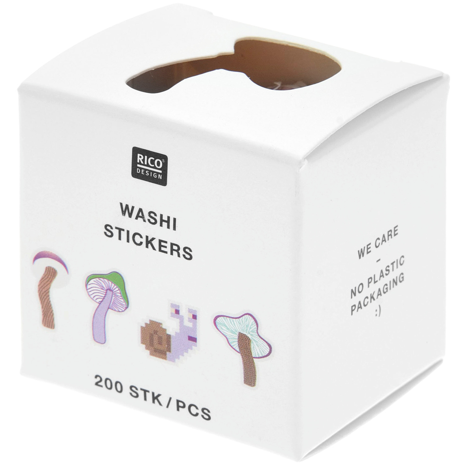 Paper Poetry Washi Sticker Big Shroomies 200 Stück von Rico Design