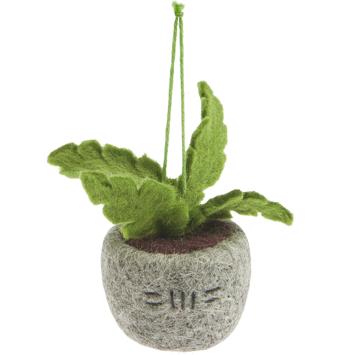 Filz Blumentopf Grau von Rico Design, ideal für kleine Pflanzen, in elegantem Grau, Ø6,5x12cm.