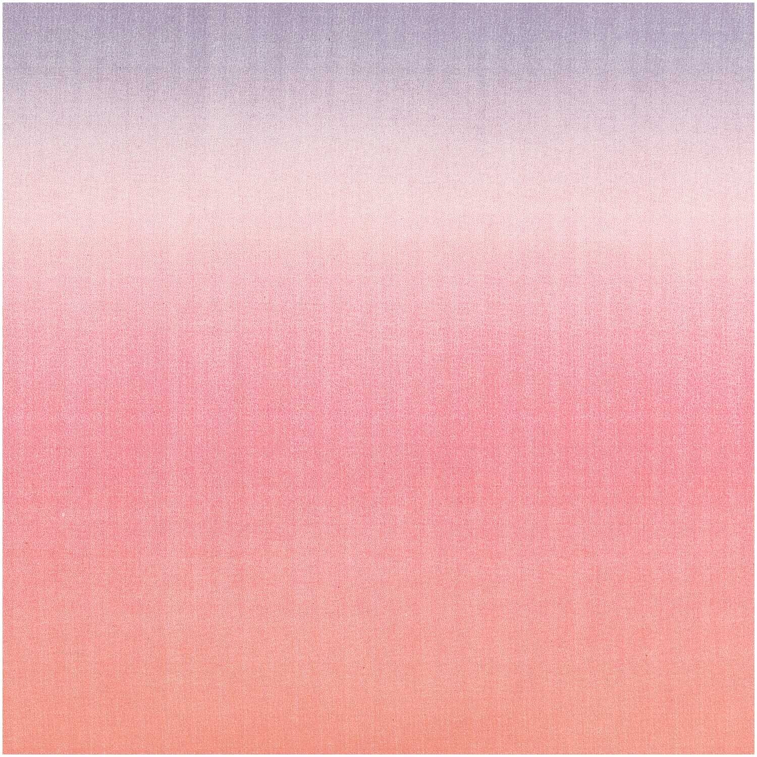 Druckstoff Crafted Nature Farbverlauf rosa 140cm zeigt sanfte Übergänge von Rosa zu Lila. Ideal für kreative Nähprojekte und Dekorationen.
