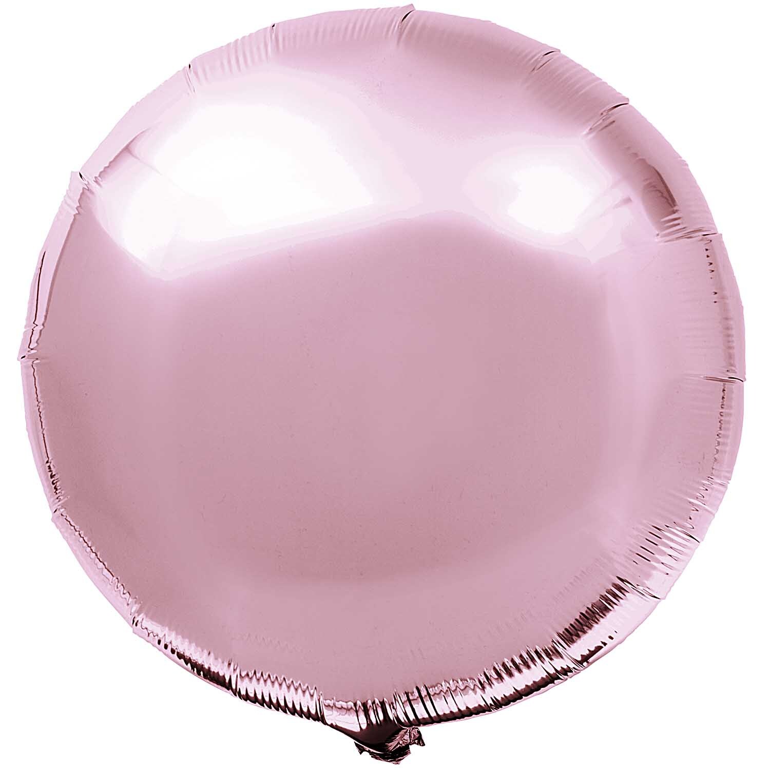 Folienballon rund 86cm von Rico Design in Rosa, perfekt für festliche Dekorationen und Feiern.