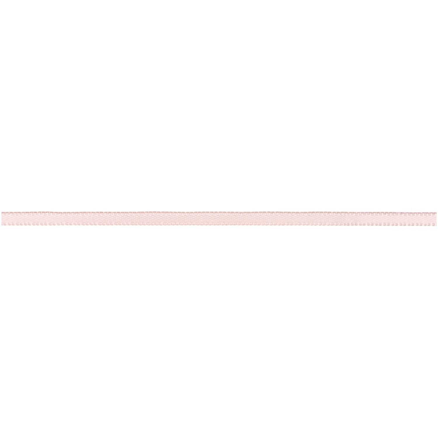 Paper Poetry Satinband 3mm 3m in zartem Puder von Rico Design, ideal für kreative Bastelprojekte.