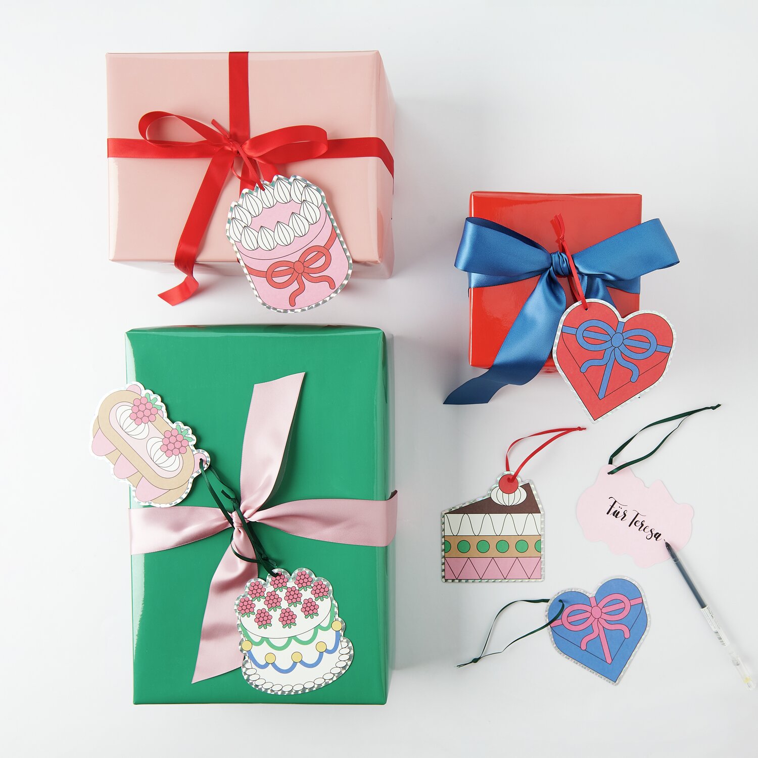 Rico Design x Redfries Geschenkanhänger Eye Candy 8-teilig von Rico Design