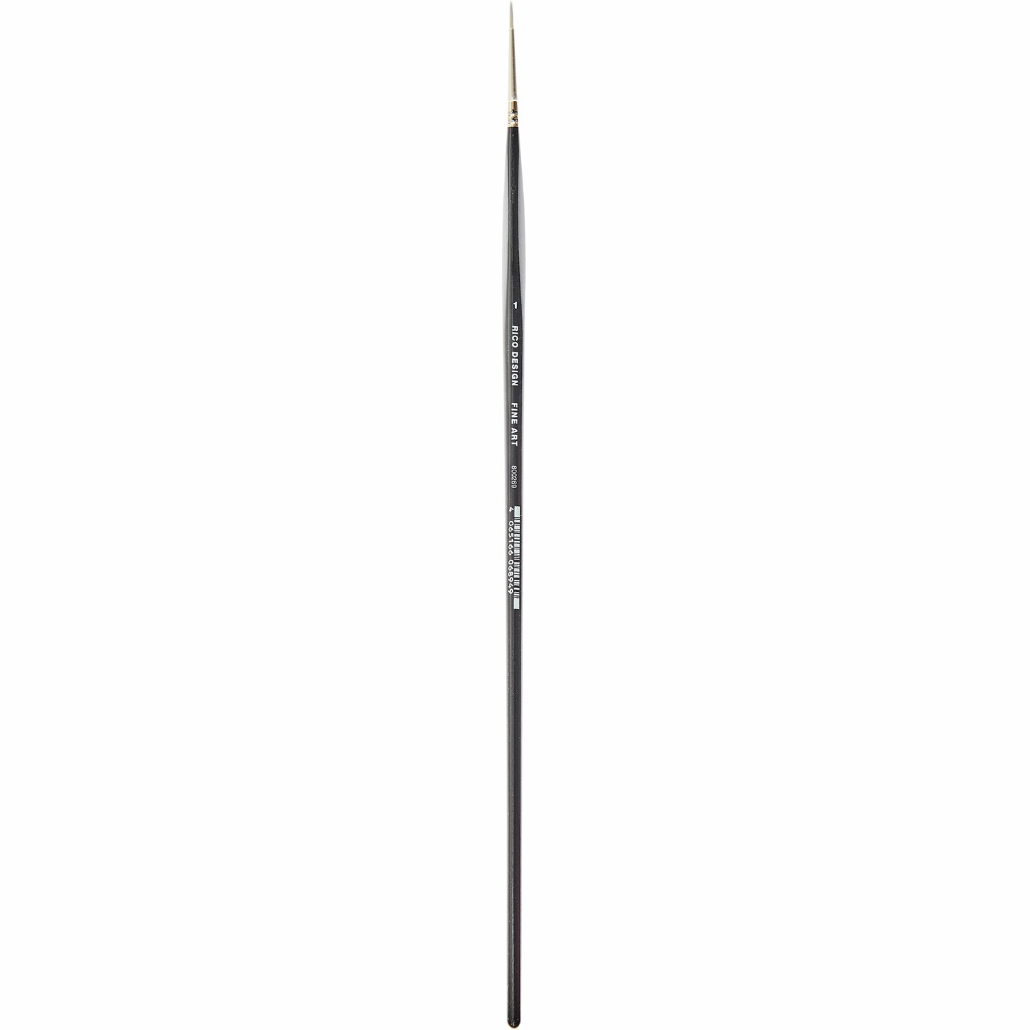 Fine Art Acryl Synthetic Farbmix rund: Schwarzer Pinsel von Rico Design, ideal für präzise Maltechniken.