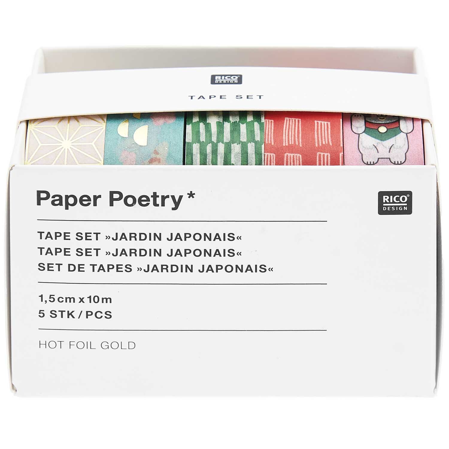 Paper Poetry Tape Set Jardin Japonais 5-teilig von Rico Design