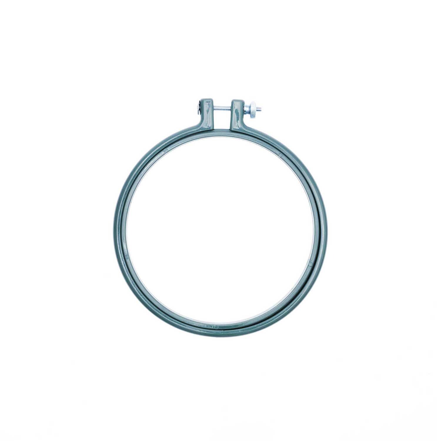 Stickring aus Kunststoff petrol 12,7cm von Rico Design. Der runde Stickrahmen ist ideal für Handarbeiten.