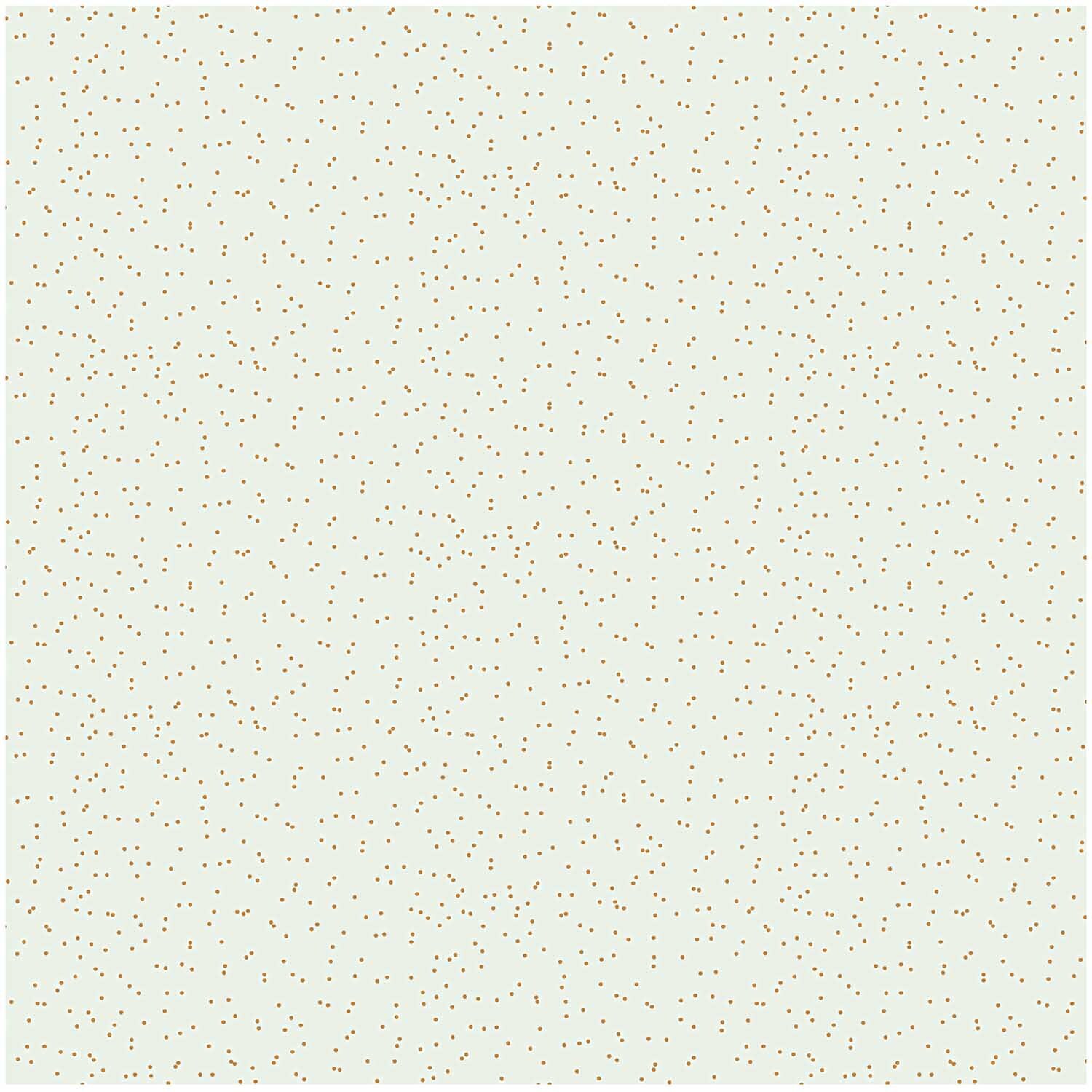 Stoff Punkte mint-gold 140cm von Rico Design zeigt ein Muster aus kleinen goldenen Punkten auf mintfarbenem Hintergrund.