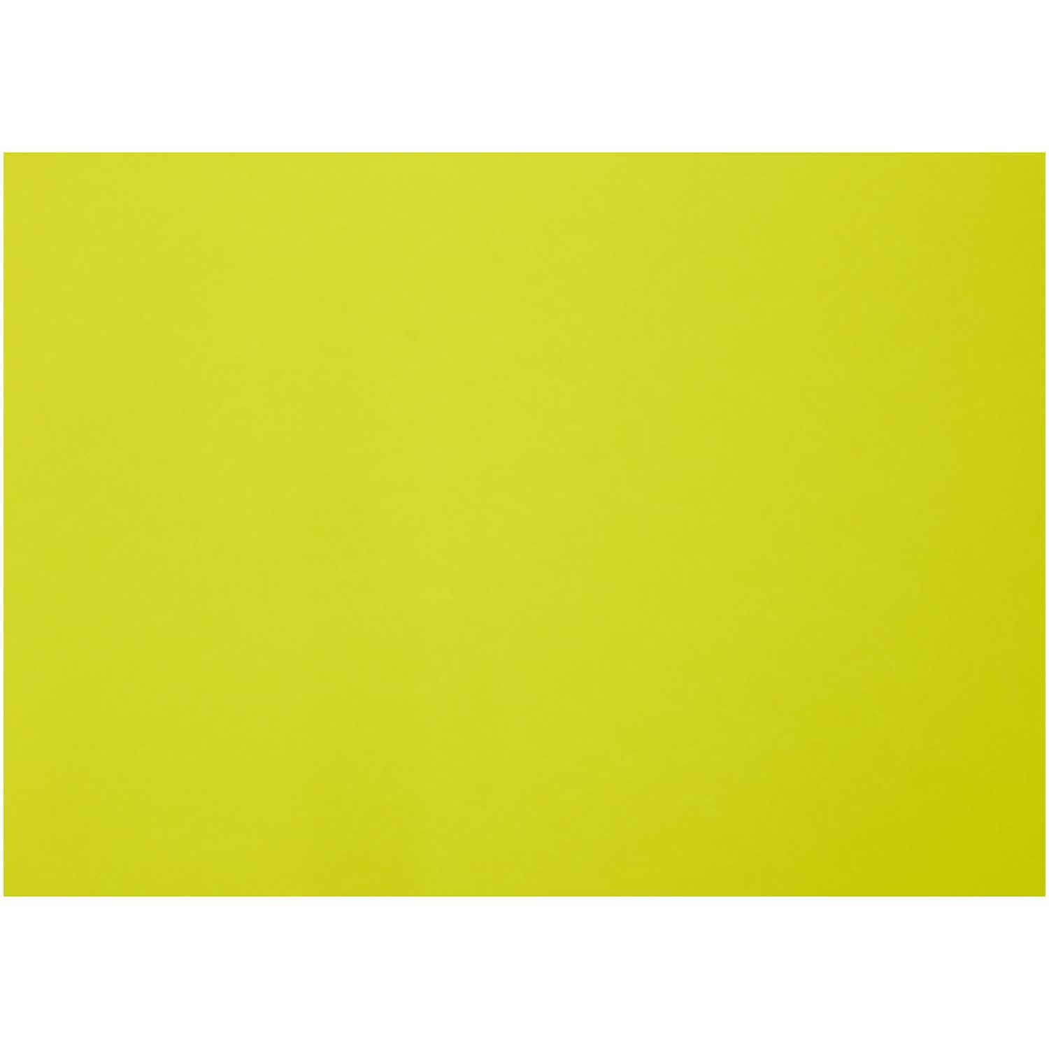 Plakatkarton 48x68cm 380g/m² in leuchtendem Zitronengelb von folia, ideal für kreative Projekte.