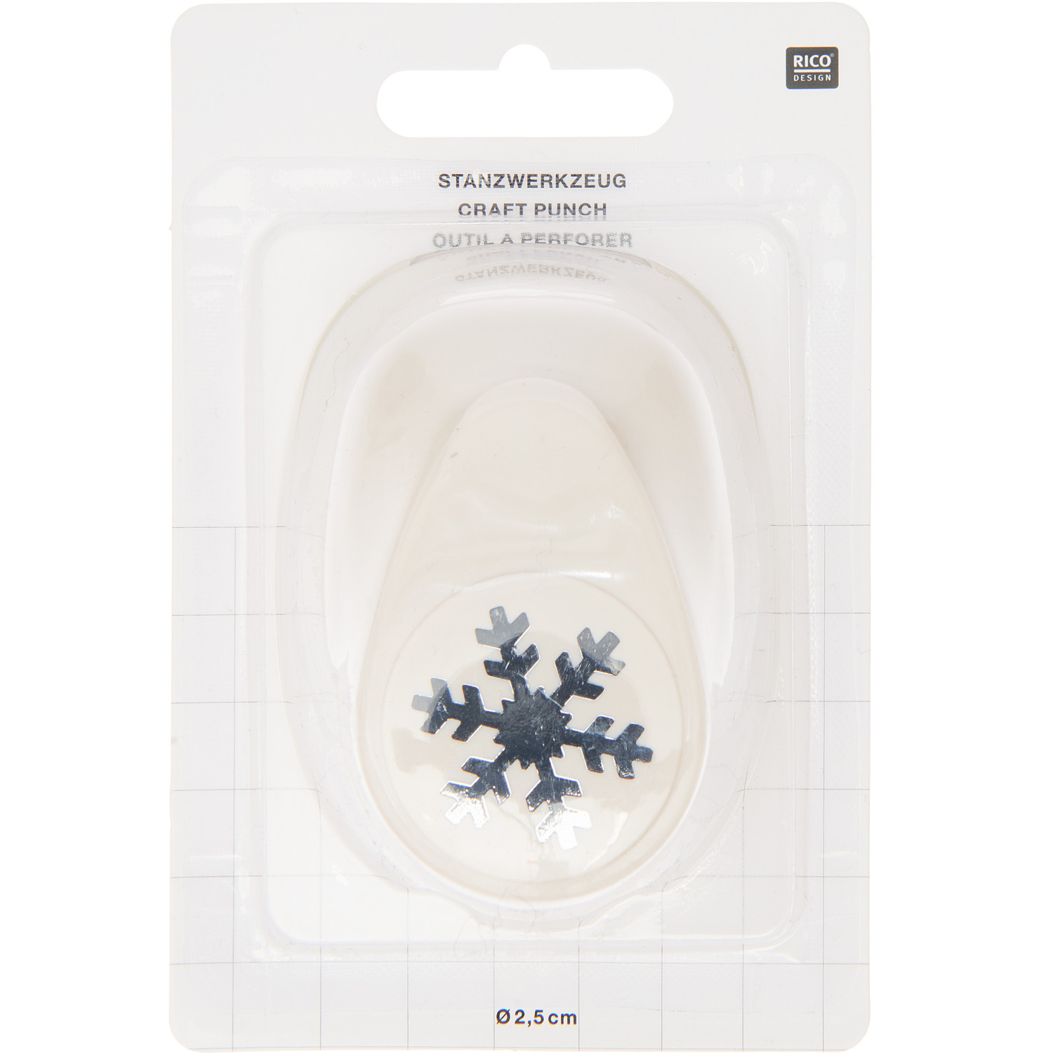 Paper Poetry Stanzer Eiskristall 2,5cm von Rico Design