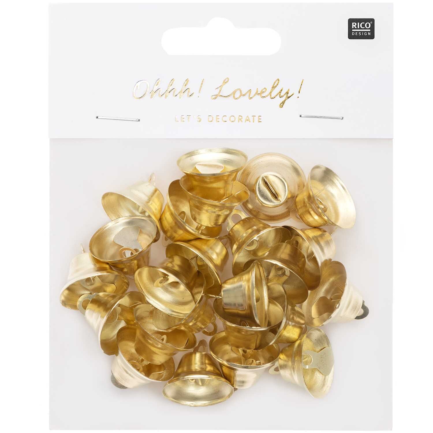 Metallglöckchen goldfarbig von Rico Design