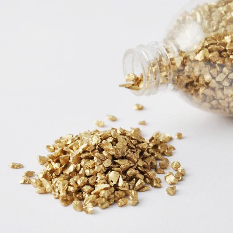 Dekosteine Gold 360g von idee. Creativmarkt 