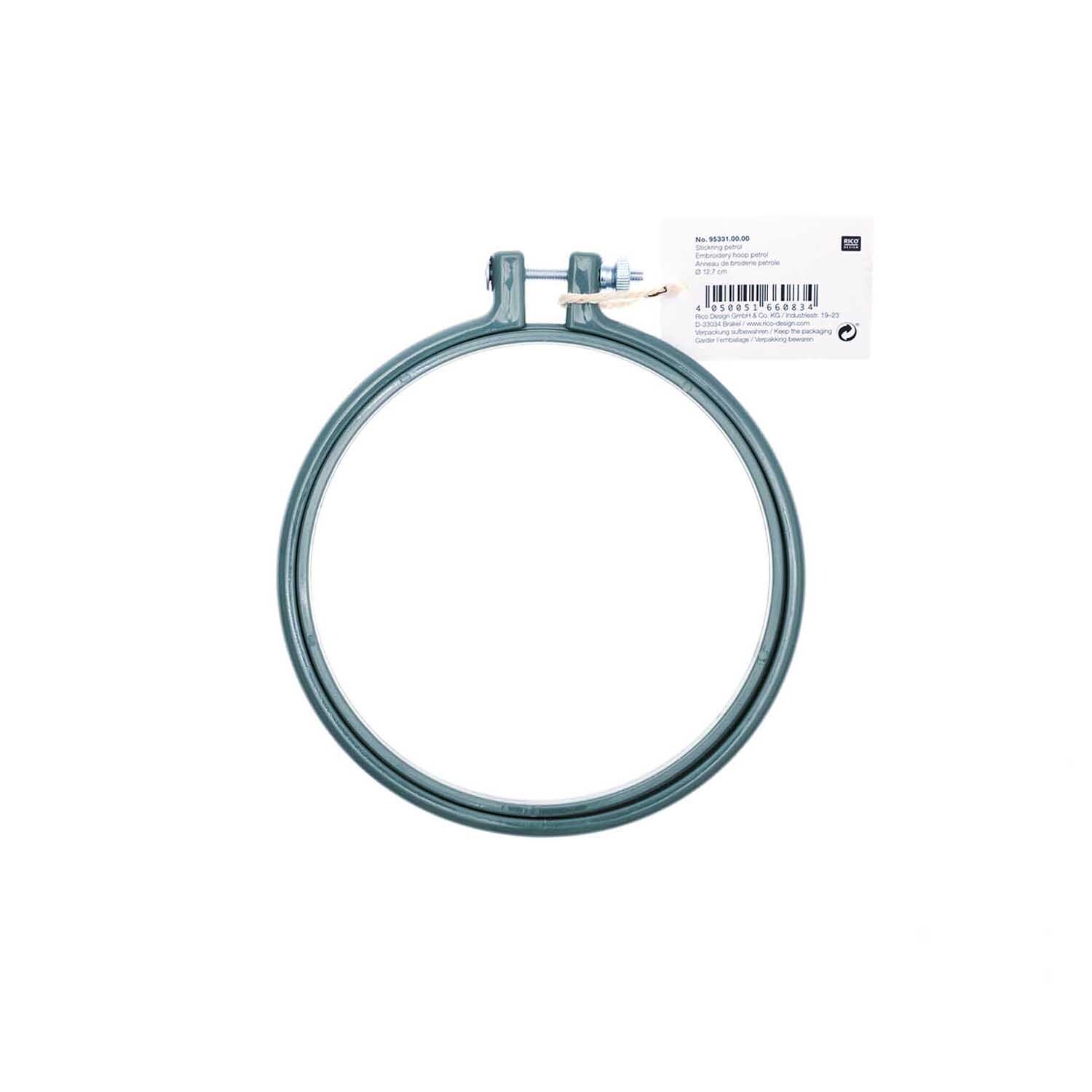 Stickring aus Kunststoff petrol 12,7cm von Rico Design