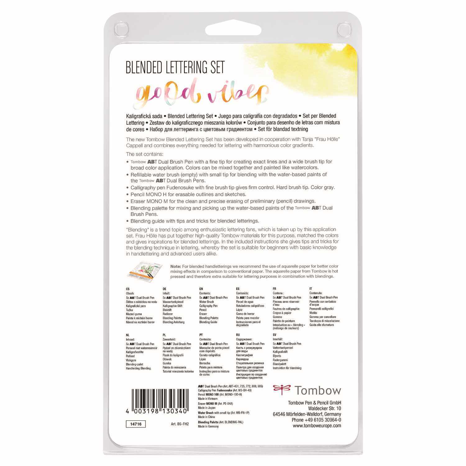 Tombow Blended Lettering Set Good Vibes von Royal Talens