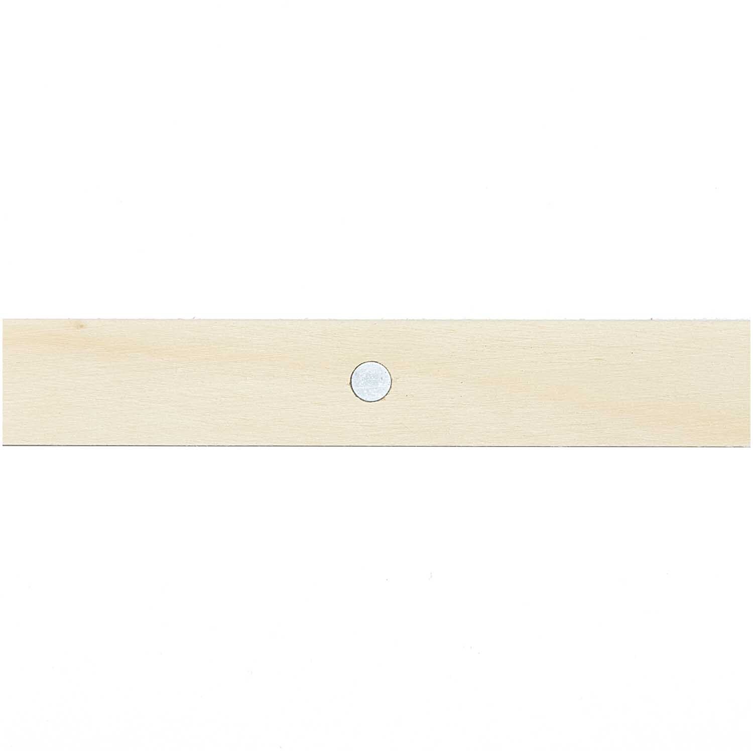 Posterleiste magnetisch natur von Rico Design, aus hellem Holz mit rundem Magnet in der Mitte. Ideal zum stilvollen Aufhängen von Postern.