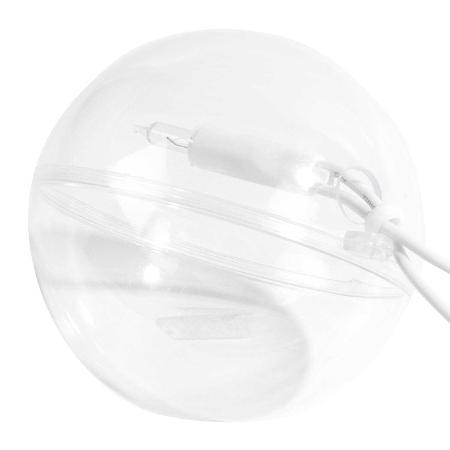 Kunststoffkugel mit kleinem Loch, transparent, von Rico Design. Ideal für kreative Bastelprojekte.