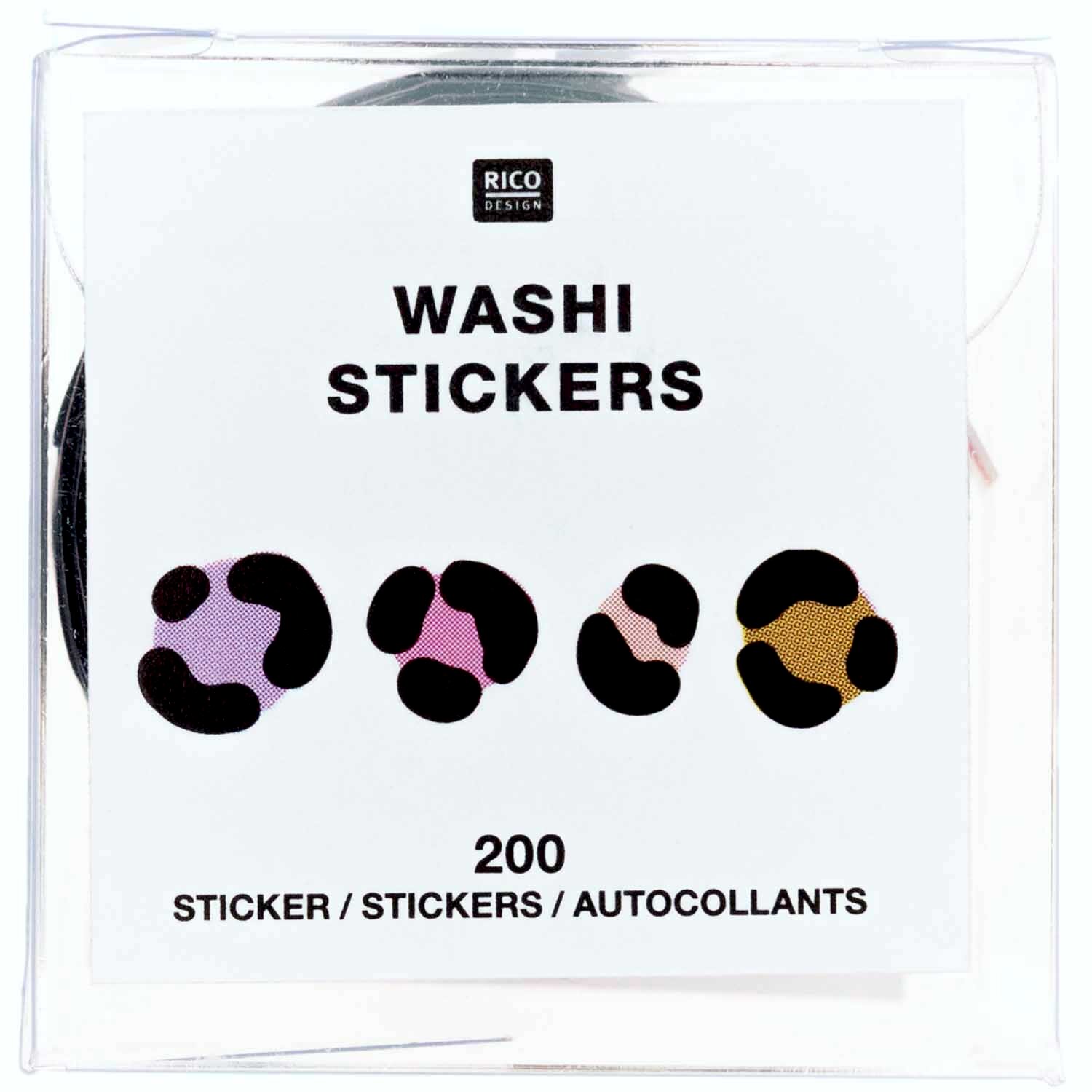Washi Sticker Acid Leo pink 200 Stück von Rico Design