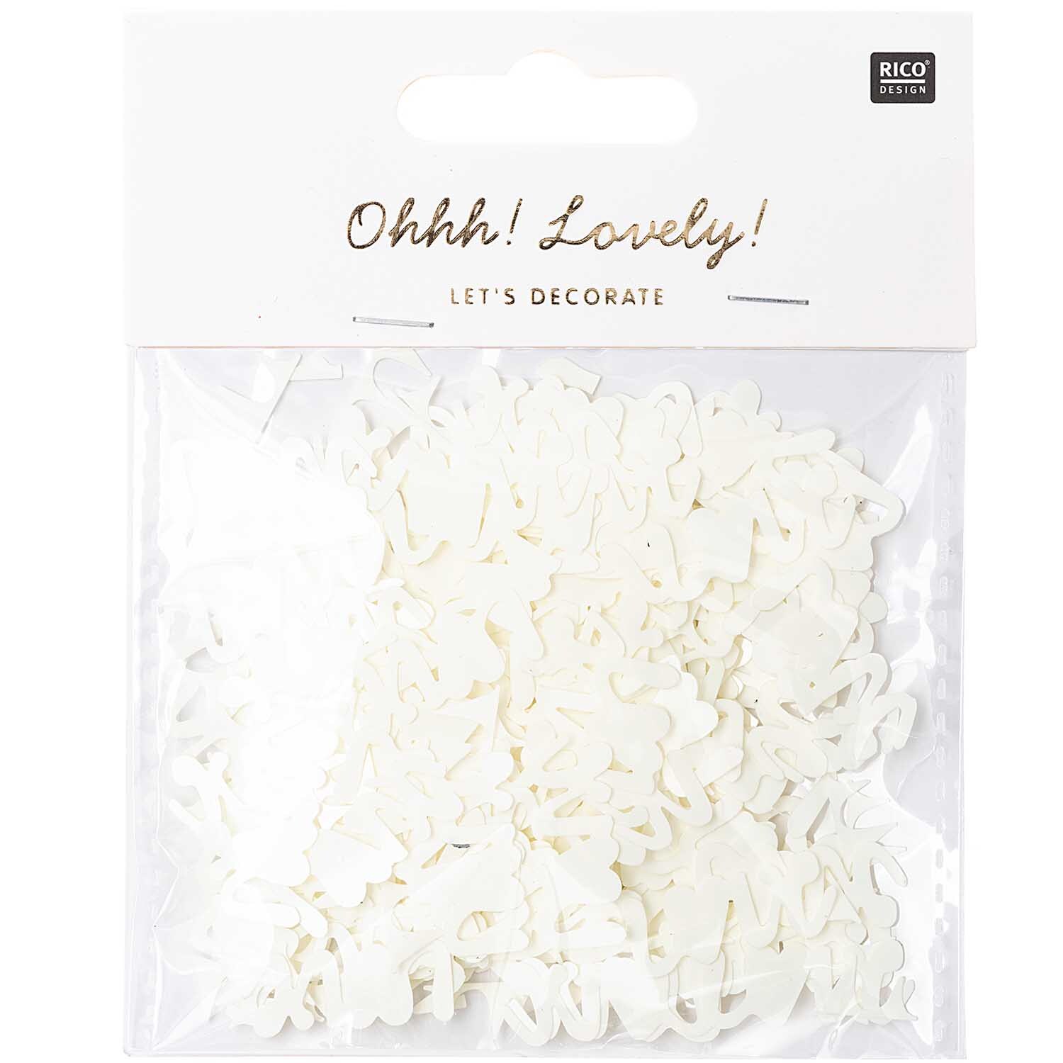 Flitter Love Creme 100 Stück von Rico Design