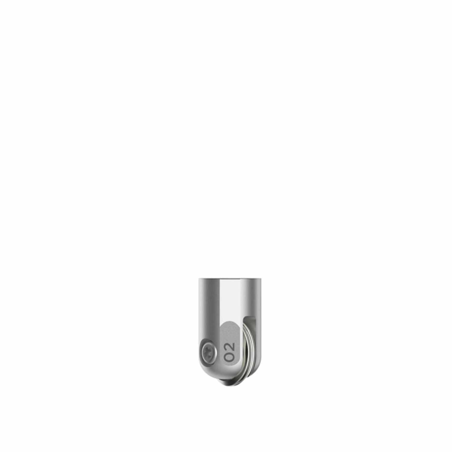 Maker Double Scoring Wheel Tip 02 Doppelfalzspitze von Cricut, silbernes Zubehörteil für präzises Falzen und Bastelarbeiten.
