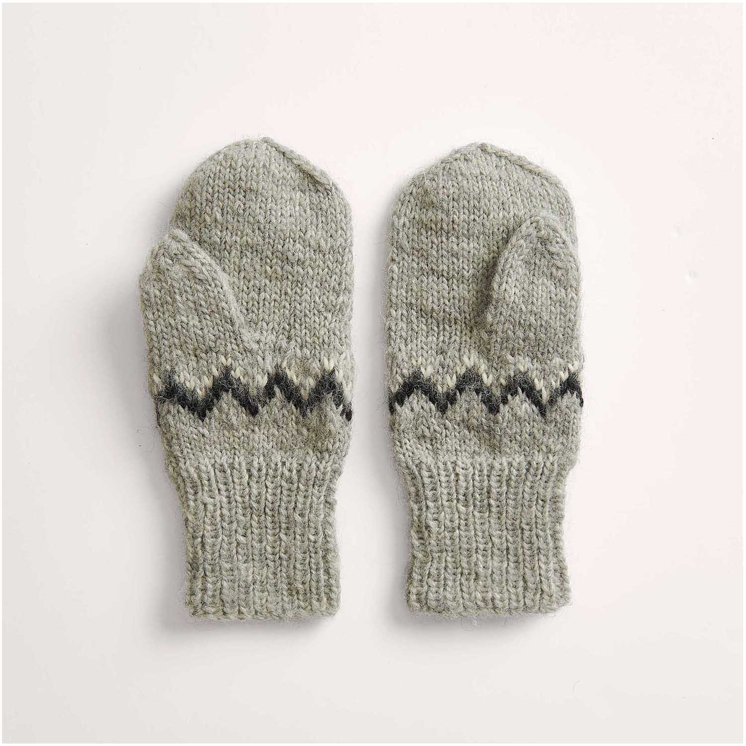 Gestrickte Fäustlinge: Modell 04 aus dem Heft Luxury Knits Winter Special