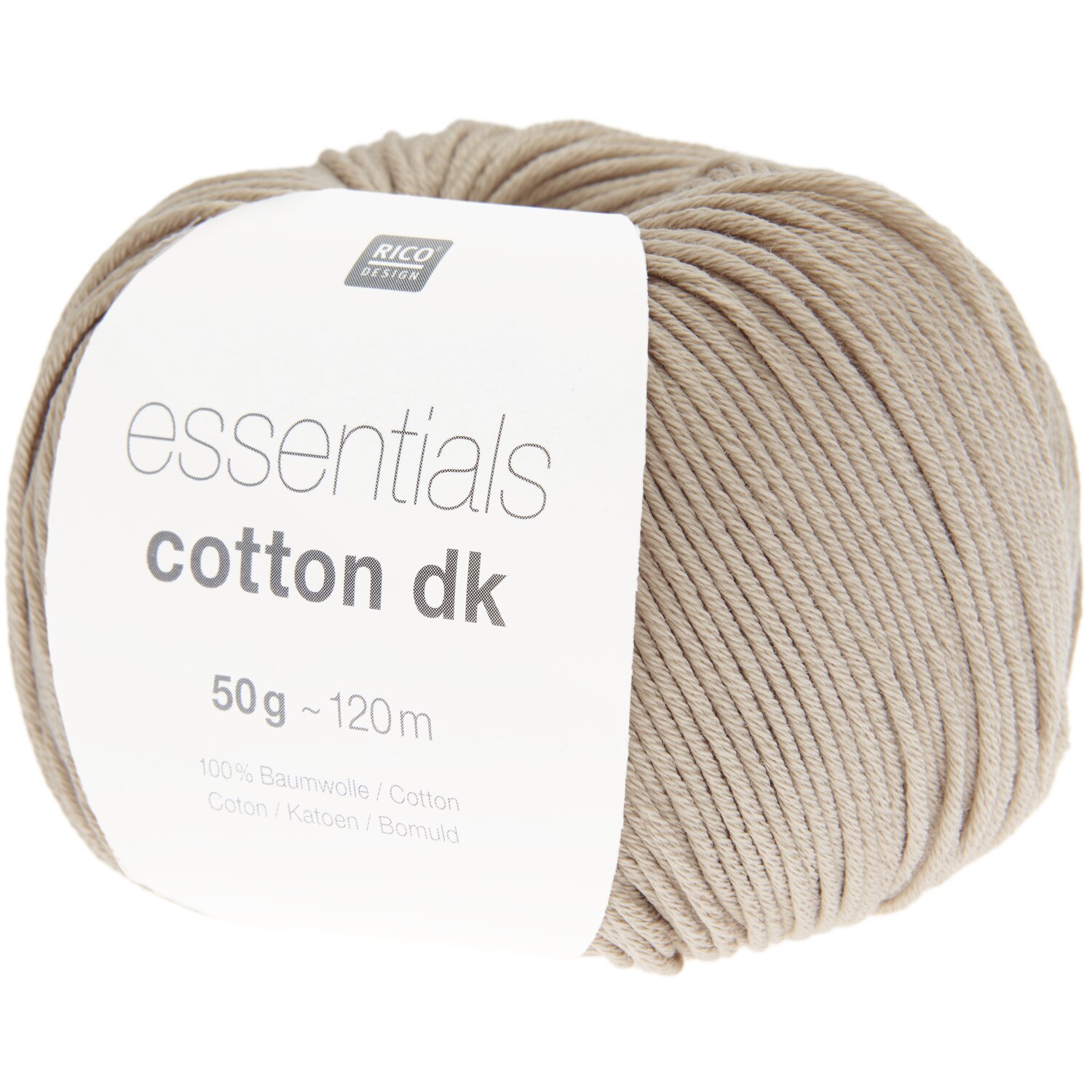Essentials Cotton dk 50g 120m Farbe Beige von Rico Design