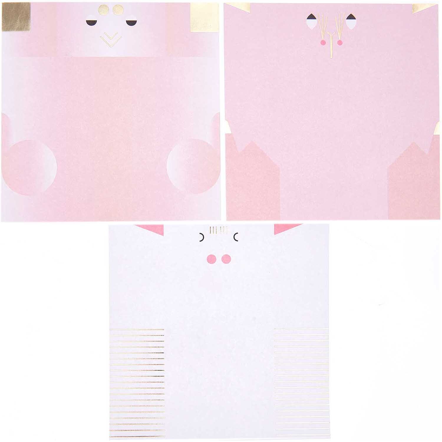 Paper Poetry Origami Hasen 15x15cm 30 Blatt von Rico Design zeigt pastellfarbene Origamipapiere mit Hasenmotiven.