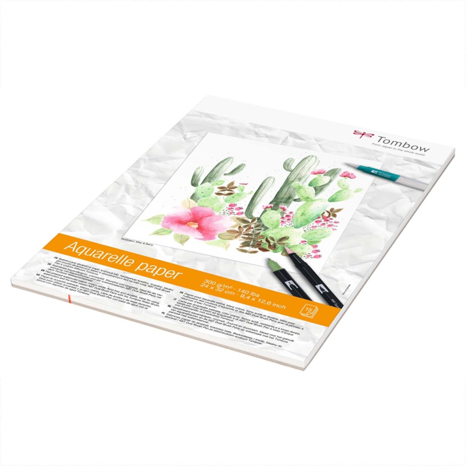 Aquarellblock satiniert 24x32cm 300g/m² 15Blatt von Royal Talens