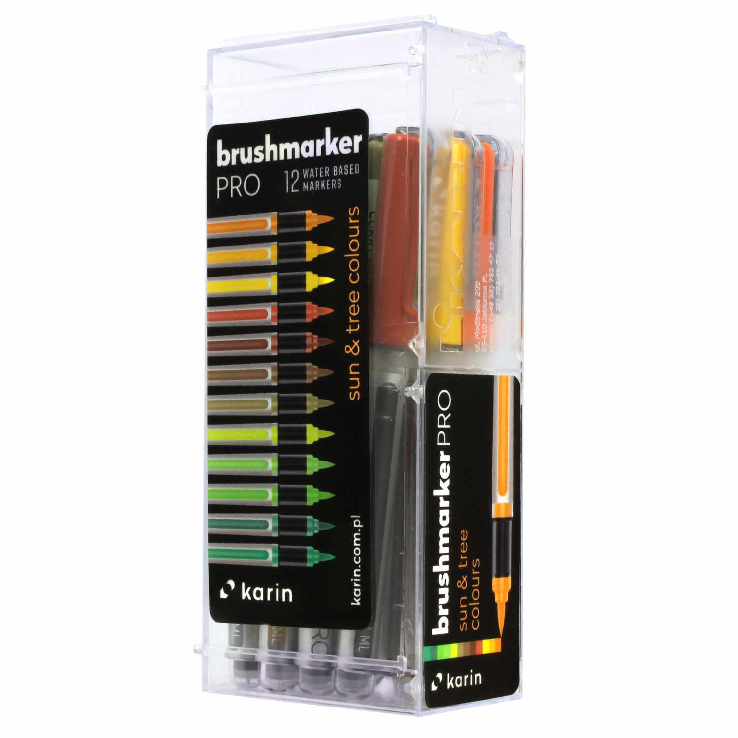 Brushmarker PRO Sun and Tree Set 12 Farben von Karin K.T.Skalscy KARIN 