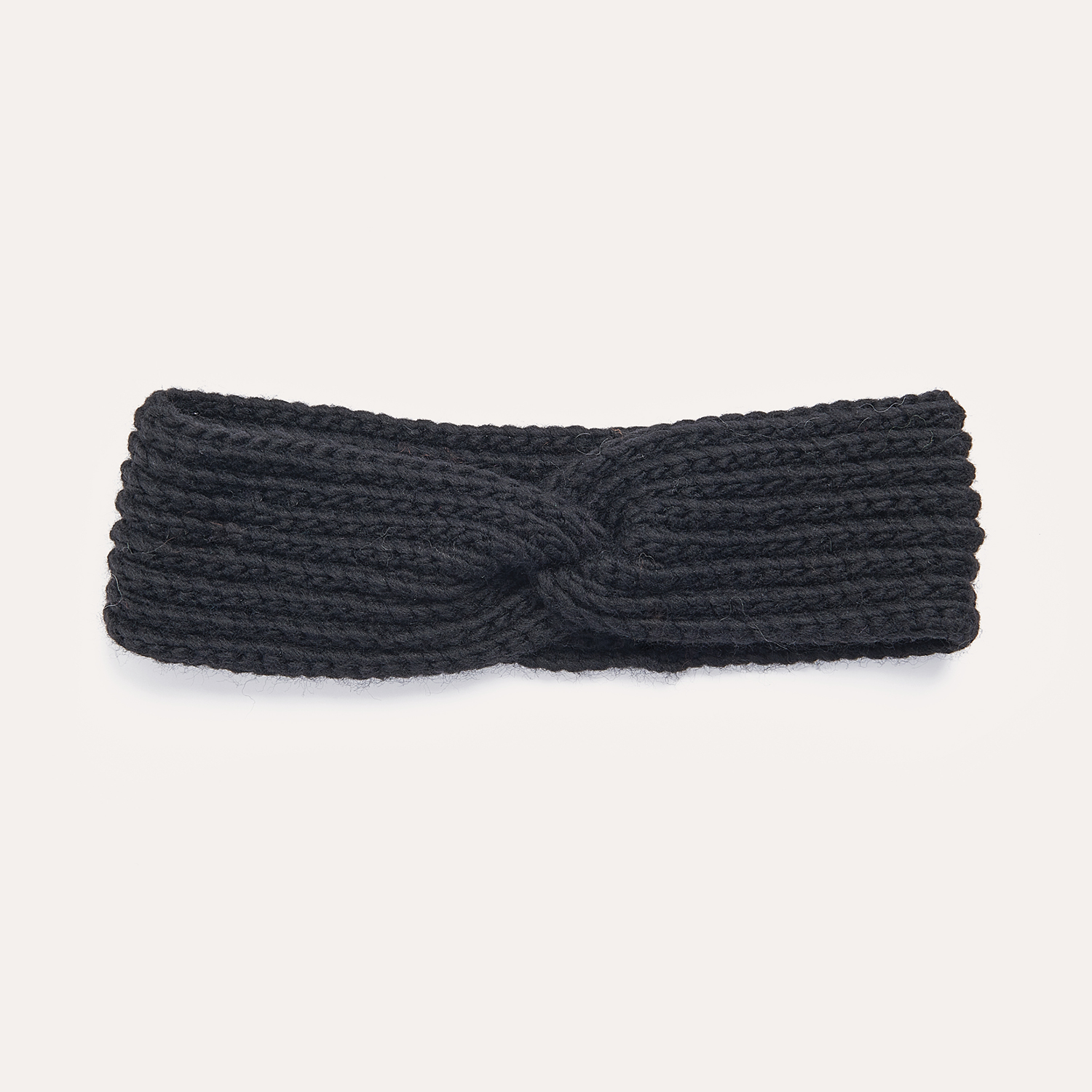 Gehäkeltes Stirnband in Schwarz: Modell 04 aus dem Heft Winter Crochet Collection
