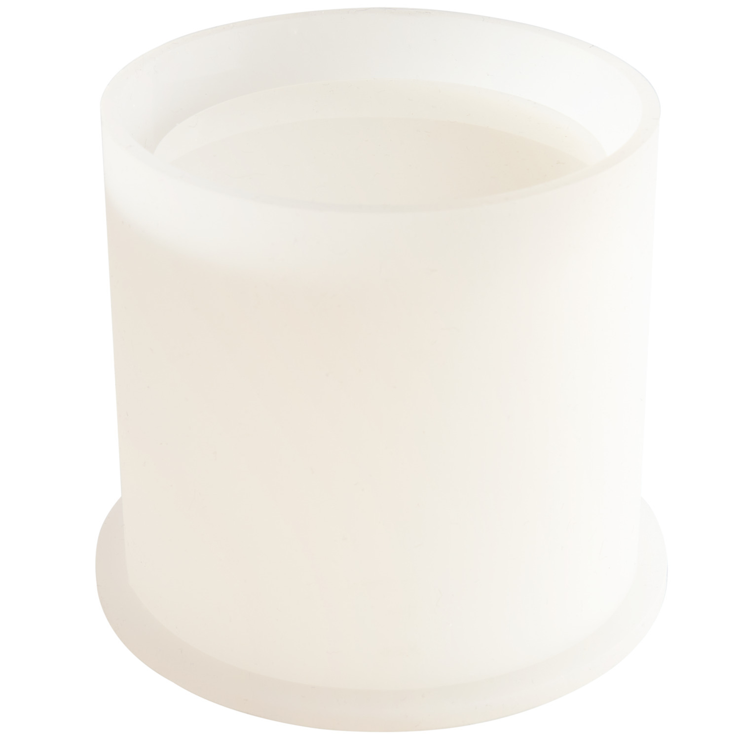Silikon Gießform Behälter zylindrisch von Rico Design, weiß, ideal für kreative Projekte, Ø8,5x8,5cm.