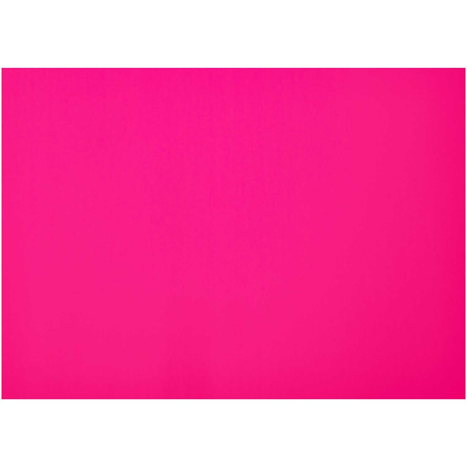Plakatkarton 48x68cm 380g/m² in leuchtendem Pinkrot von folia, ideal für kreative Projekte.