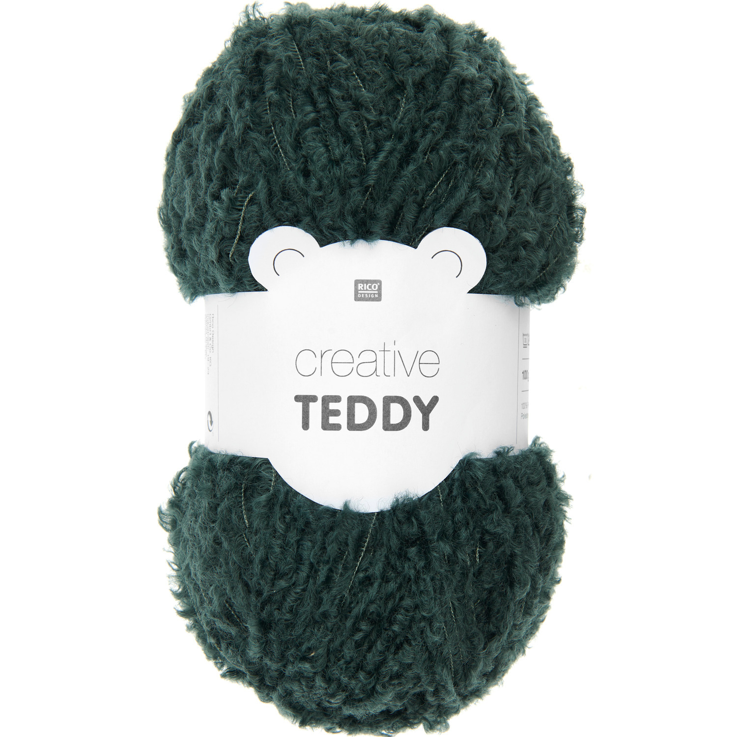Creative Teddy Strickset Tasche Modell 09 in Petrol, weiches Garn von Rico Design, ideal für kreative Strickprojekte.