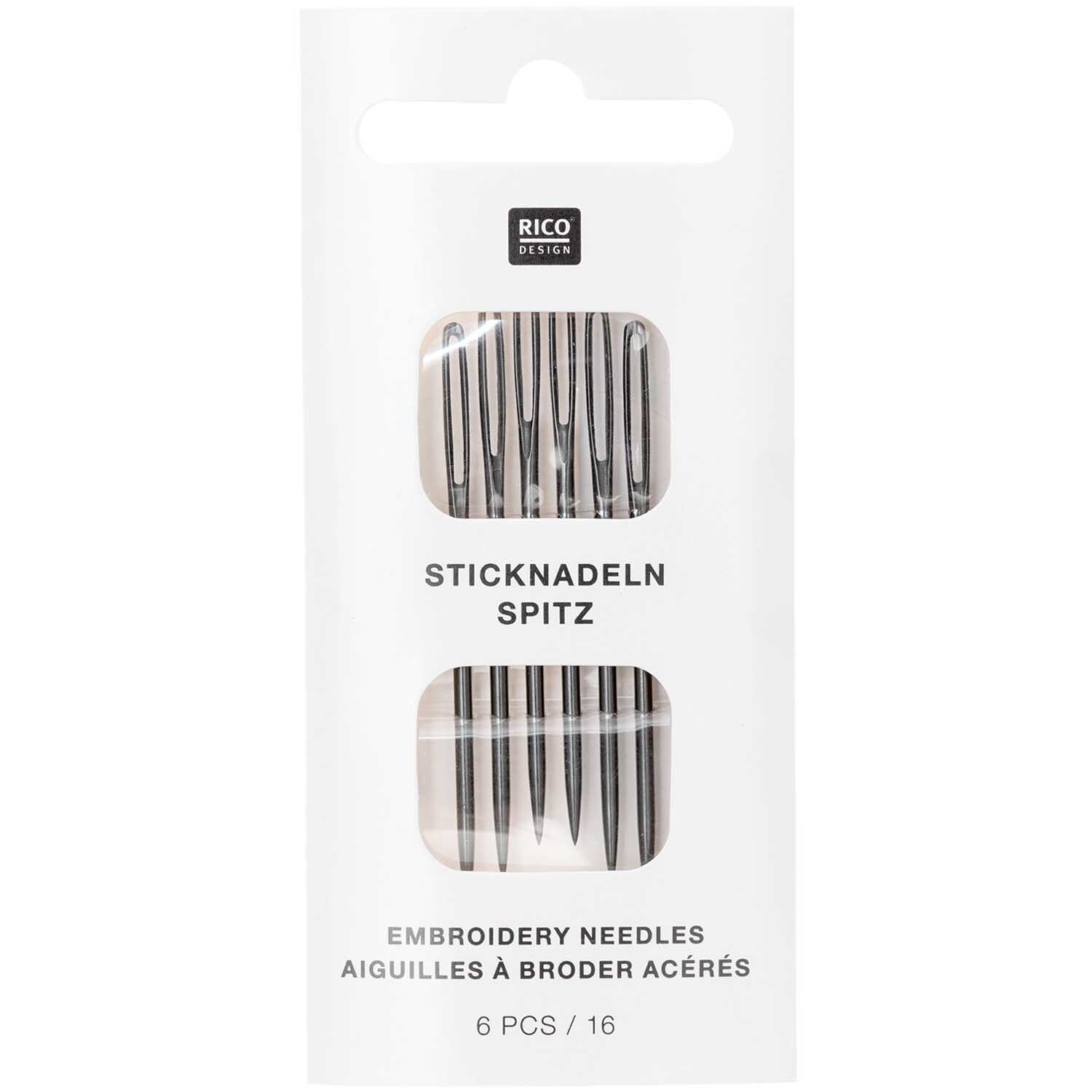 Sticknadeln spitz 6 Stück von Rico Design